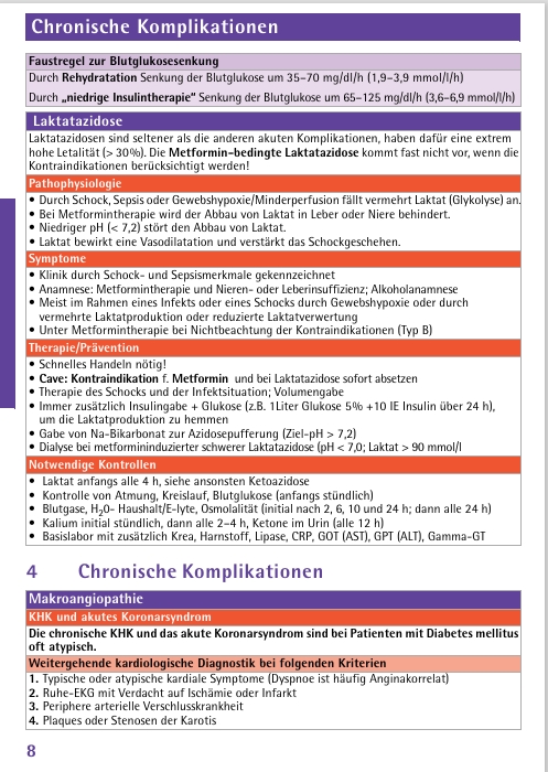 Kapitel Chronische Komplikationen Diabetes Infopocket